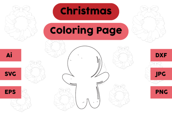 Christmas Coloring Page - Ginger 04