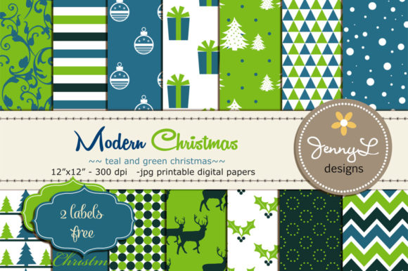 Christmas Digital Paper Clipart