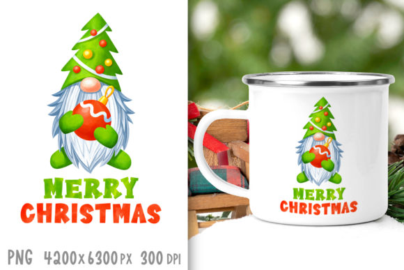 Christmas Gnome Sublimation Design for Crafts