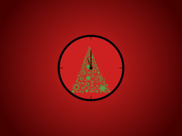 Christmas Open ,Christmas Clock Icons