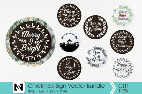 Christmas Sign Bundle, Crafts