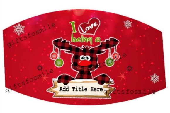 Christmas Sublimation Mask Template for Crafts