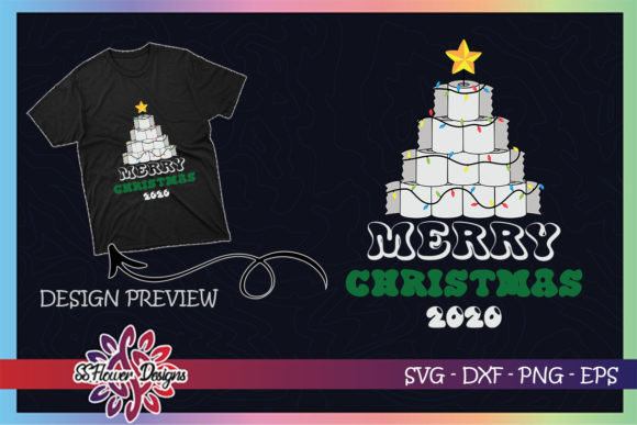 Christmas Tree by Toilet Paper Christmas for T-Shirt Designs