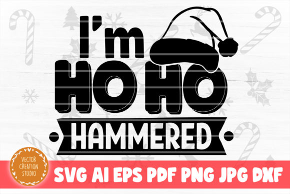 Ho Ho Hammered Christmas SVG for Crafts