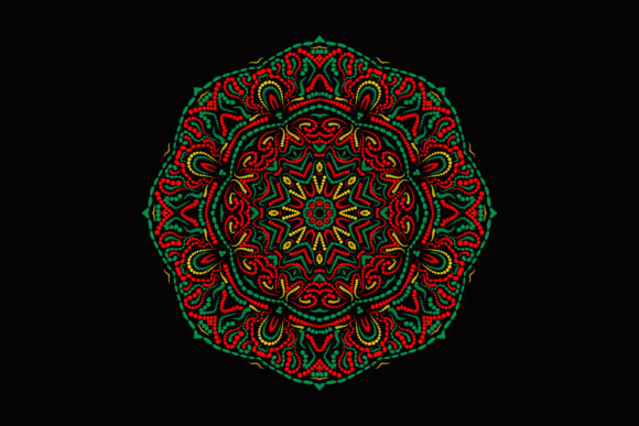 Mandala Layered Octagon Christmas Patterns