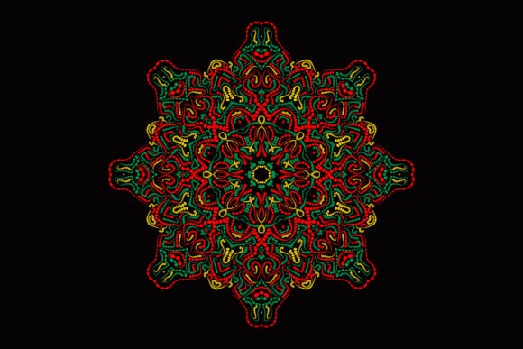 Mandala Pattern Hard Star Christmas Star