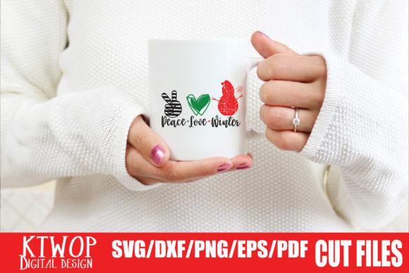 Peace Love Winter Snowman Christmas Crafts