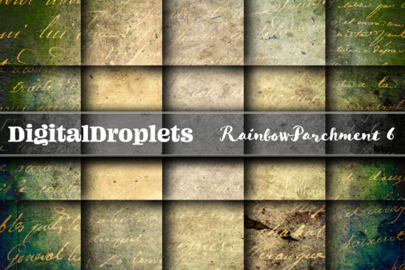 Rainbow Parchment 6 Backgrounds