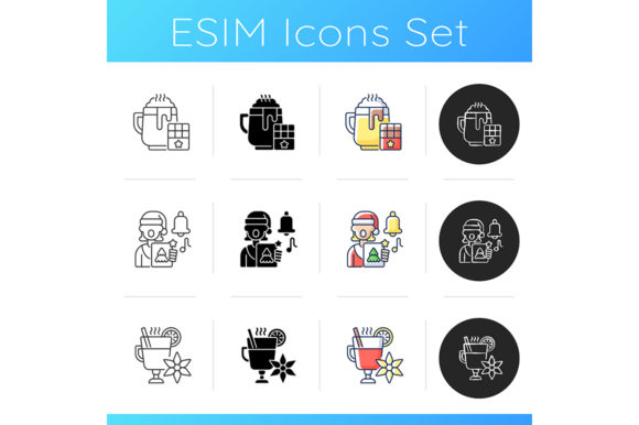 Traditional Festive Celebration Icons